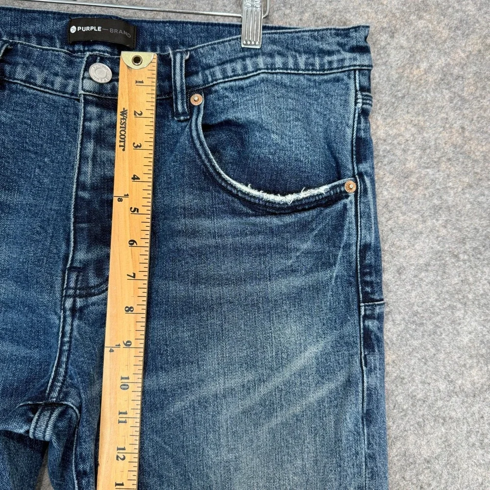 Purple Brand Jeans Mens 36 (fits 34x33) P001‎ Slim Skinny Distressed Hem Denim